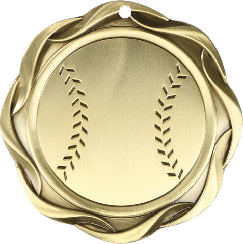 #45003 Baseball Fusion Medal 3" with Ribbon