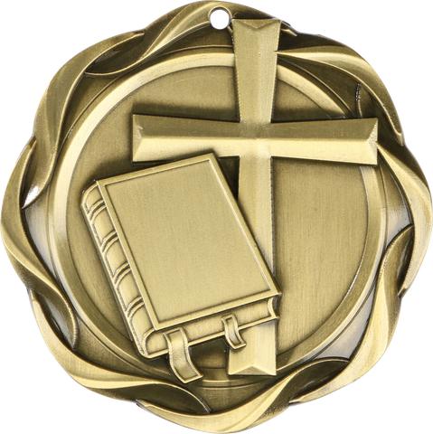 #45014 Religion Fusion Medal 3" with Ribbon