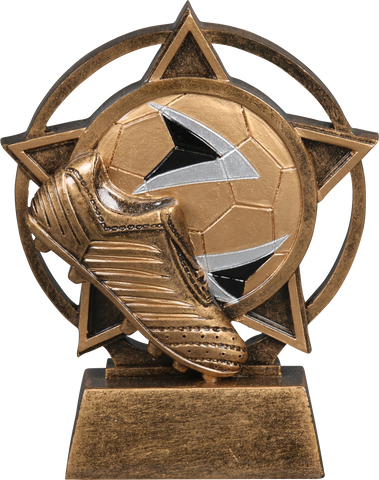 56915GS Orbit Resin Soccer Trophy
