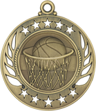 GM102 Basketball Medal 2.25" with Ribbon