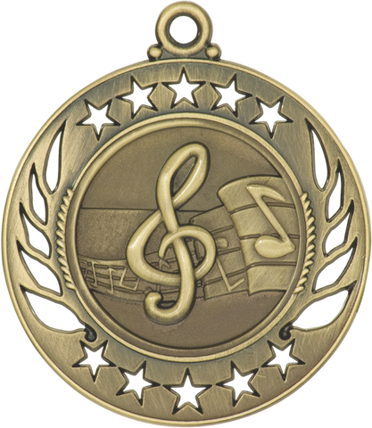 GM108 Music Medal 2.25" with Ribbon