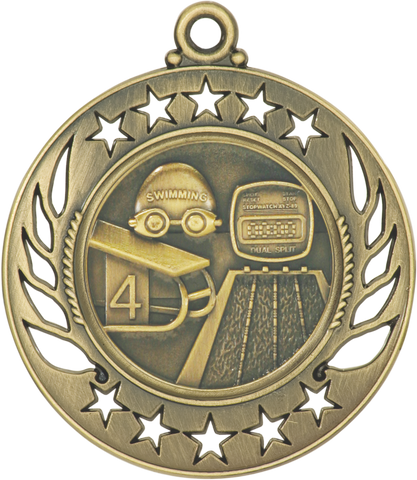 GM115 Swimming Medal 2.25" with Ribbon