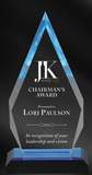 Small Spectra Arrow Blue Acrylic Award 6 7/8"