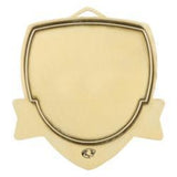 Gold Baseball Shield Medal 2.5"