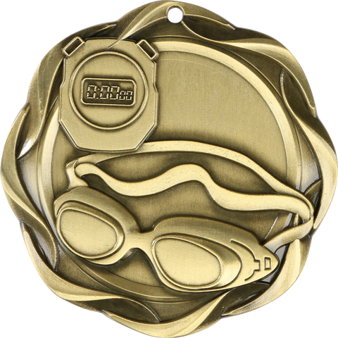 #45040 Swim Fusion Medal 3" with Ribbon