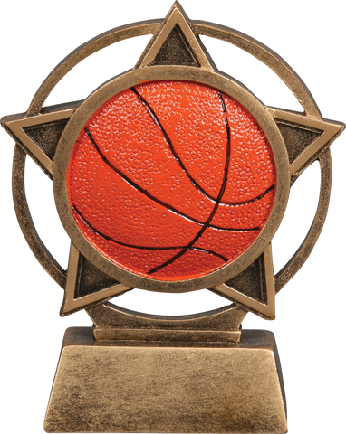 56905GS Orbit Resin Basketball Trophy