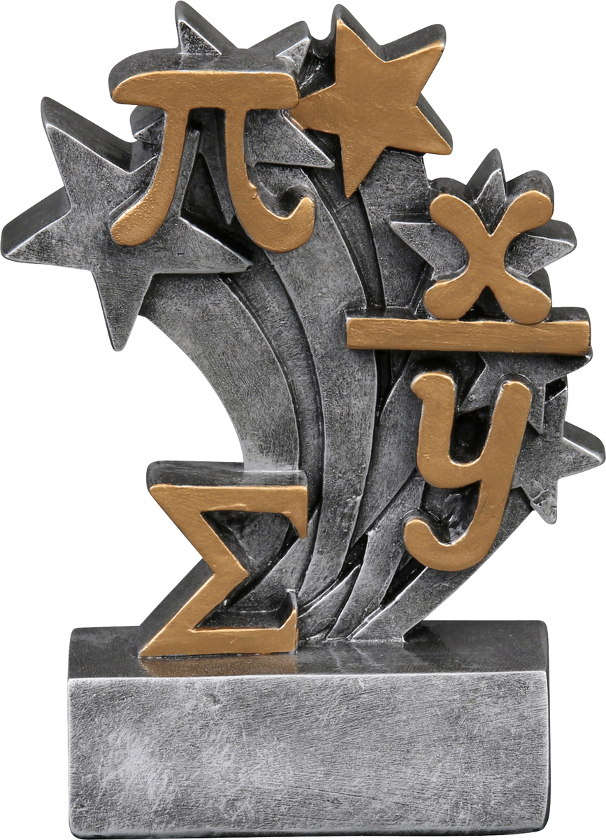 57204GS Star Blast Resin Math Trophy – Trophy Shop Mobile