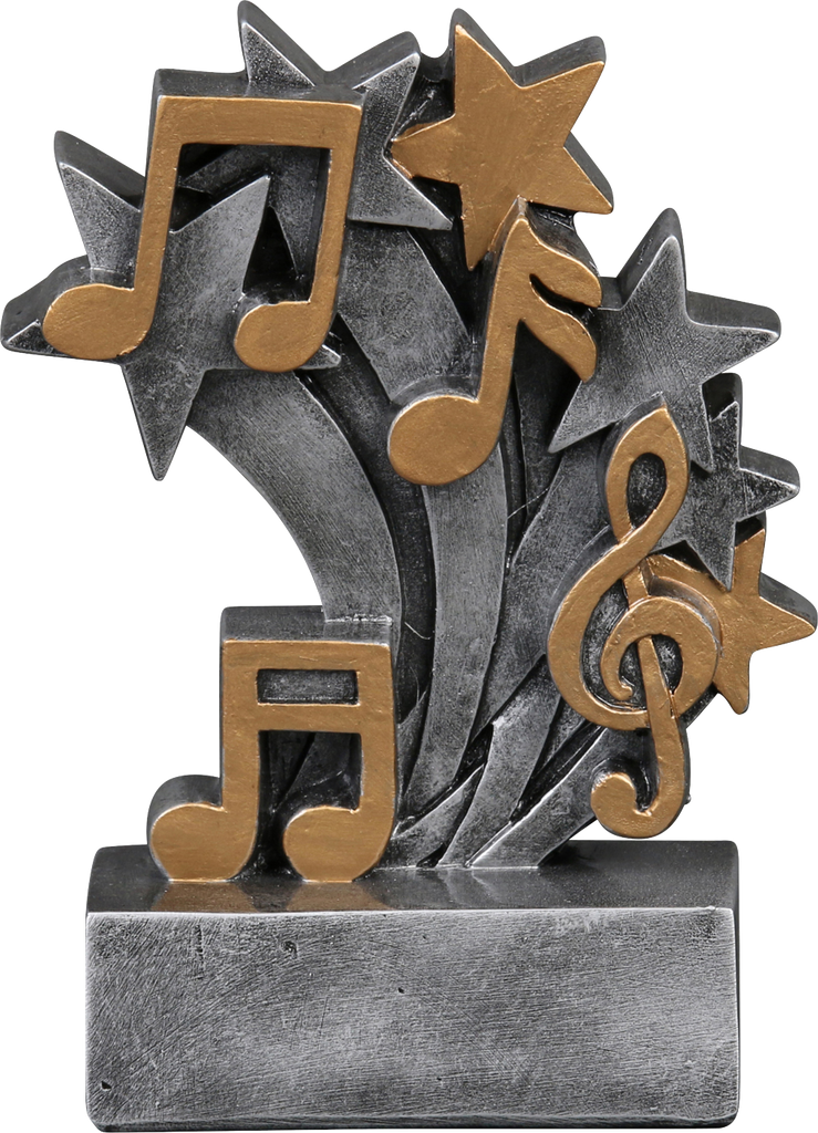 57226GS Star Blast Resin Music Trophy