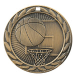 FE-211 Basketball Medal 2" with Ribbon
