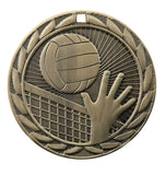 FE-224 Volleyball Medal 2" with Ribbon