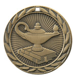 FE-250 Lamp of Learning Medal 2" with Ribbon