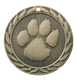 FE-266 Paw Print Medal 2" with Ribbon
