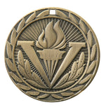 FE-290 Torch Medal 2" with Ribbon