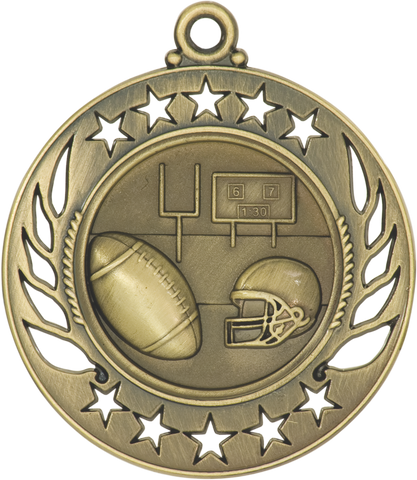 GM104 Football Medal 2.25" with Ribbon