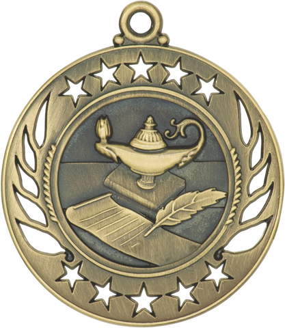 GM107 Lamp of Knowledge Medal 2.25" with Ribbon