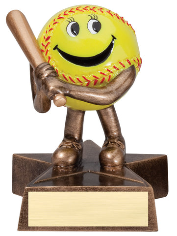LBR02 Lil' Buddy Softball Resin Trophy