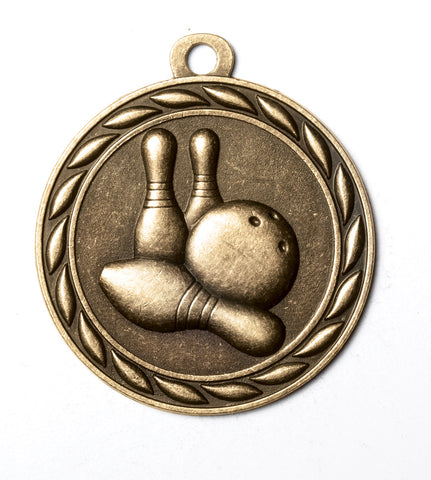 MS335 Sports Medal - Bowling 2" with Ribbon