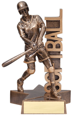 Billboard Series Resin Softball Trophy