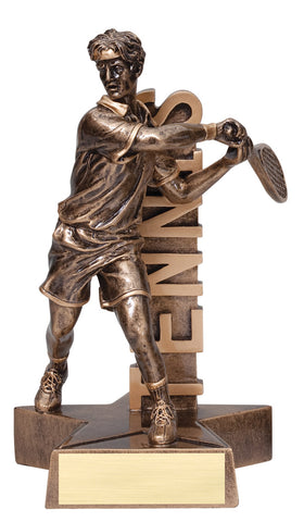 Billboard Series Resin Male Tennis Trophy