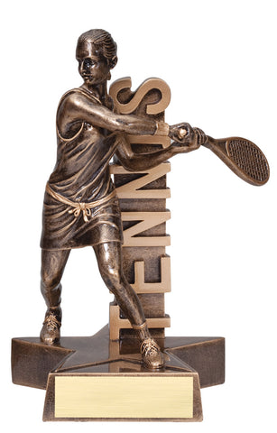 Billboard Series Resin Female Tennis Trophy