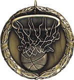 XR-211 Basketball Medal 2" with Ribbon