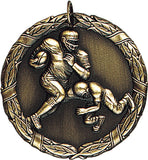 XR-212 Football Medal 2" with Ribbon