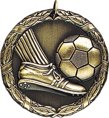 XR-214 Soccer Medal 2" with Ribbon