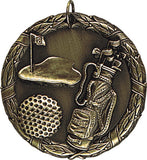 XR-228 Golf Medal 2" with Ribbon