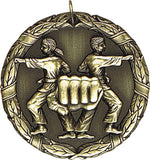XR-269 Karate Medal 2" with Ribbon